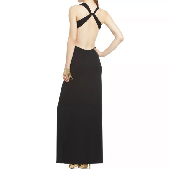 BCBGMAXAZRIA Black Jovarra Cut-out Gown - Picture 8 of 8